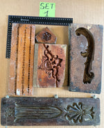 Set of 5 19th Century Antique Carved Picture Framing Moulds - For Compo Frames