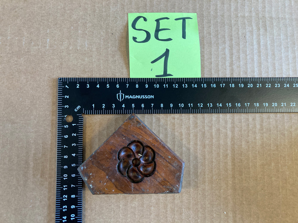 Set of 5 19th Century Antique Carved Picture Framing Moulds - For Compo Frames