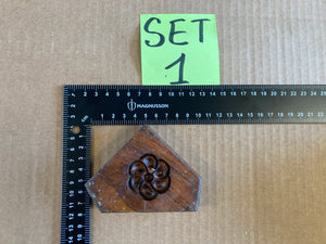 Set of 5 19th Century Antique Carved Picture Framing Moulds - For Compo Frames