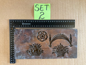 Set of 5 19th Century Antique Carved Picture Framing Moulds - For Compo Frames