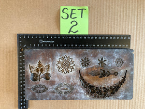 Set of 5 19th Century Antique Carved Picture Framing Moulds - For Compo Frames