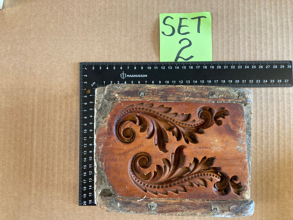 Set of 5 19th Century Antique Carved Picture Framing Moulds - For Compo Frames