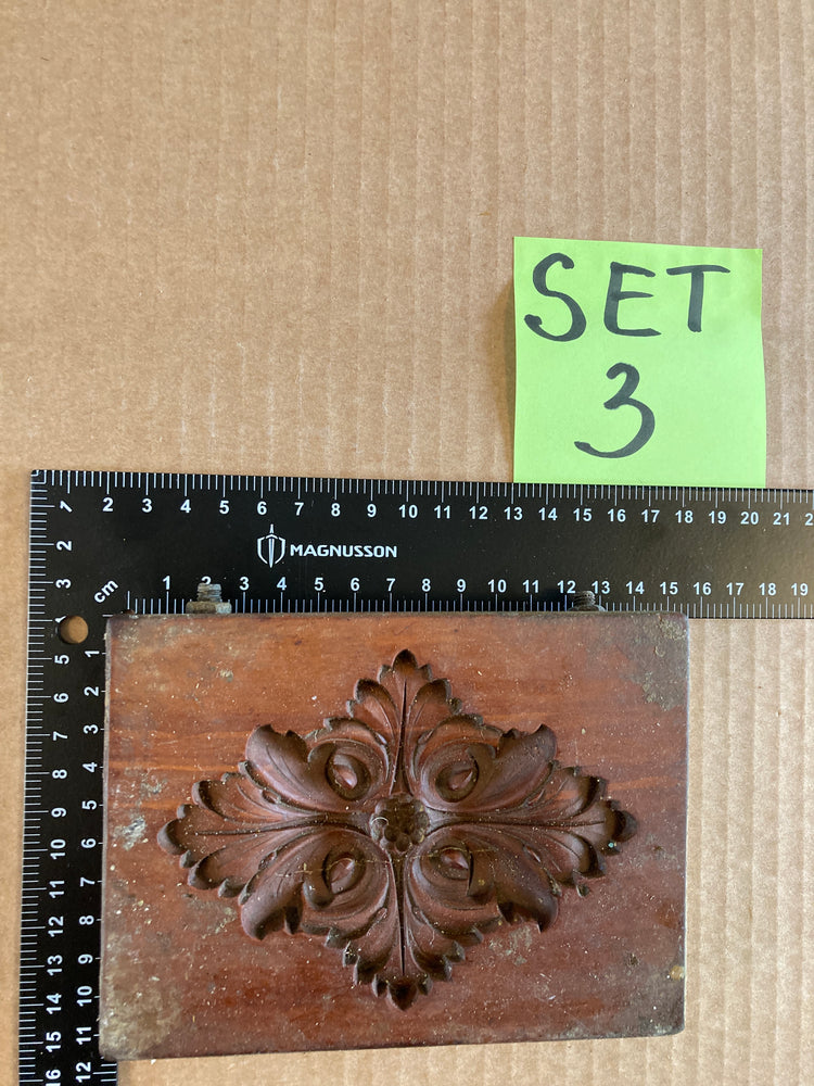 Set of 5 19th Century Antique Carved Picture Framing Moulds - For Compo Frames