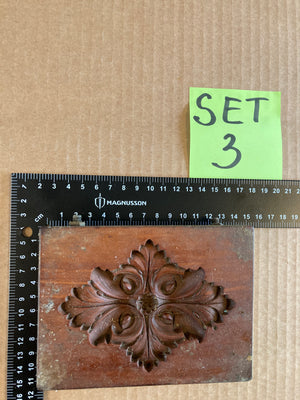 Set of 5 19th Century Antique Carved Picture Framing Moulds - For Compo Frames