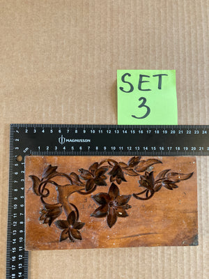 Set of 5 19th Century Antique Carved Picture Framing Moulds - For Compo Frames