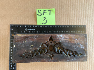 Set of 5 19th Century Antique Carved Picture Framing Moulds - For Compo Frames