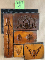 Set of 5 19th Century Antique Carved Picture Framing Moulds - For Compo Frames