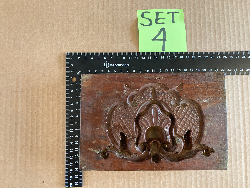 Set of 5 19th Century Antique Carved Picture Framing Moulds - For Compo Frames