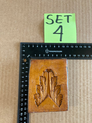 Set of 5 19th Century Antique Carved Picture Framing Moulds - For Compo Frames