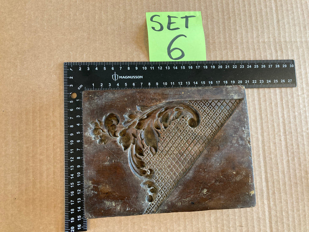 Set of 5 19th Century Antique Carved Picture Framing Moulds - For Compo Frames