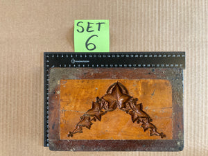 Set of 5 19th Century Antique Carved Picture Framing Moulds - For Compo Frames