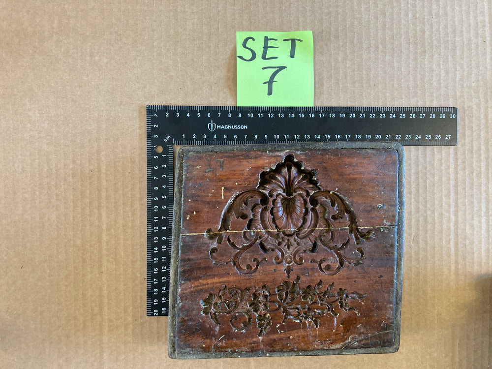 Set of 5 19th Century Antique Carved Picture Framing Moulds - For Compo Frames