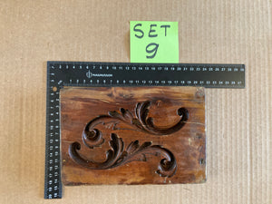 Set of 5 19th Century Antique Carved Picture Framing Moulds - For Compo Frames