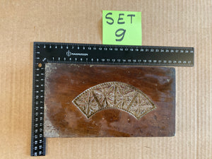 Set of 5 19th Century Antique Carved Picture Framing Moulds - For Compo Frames