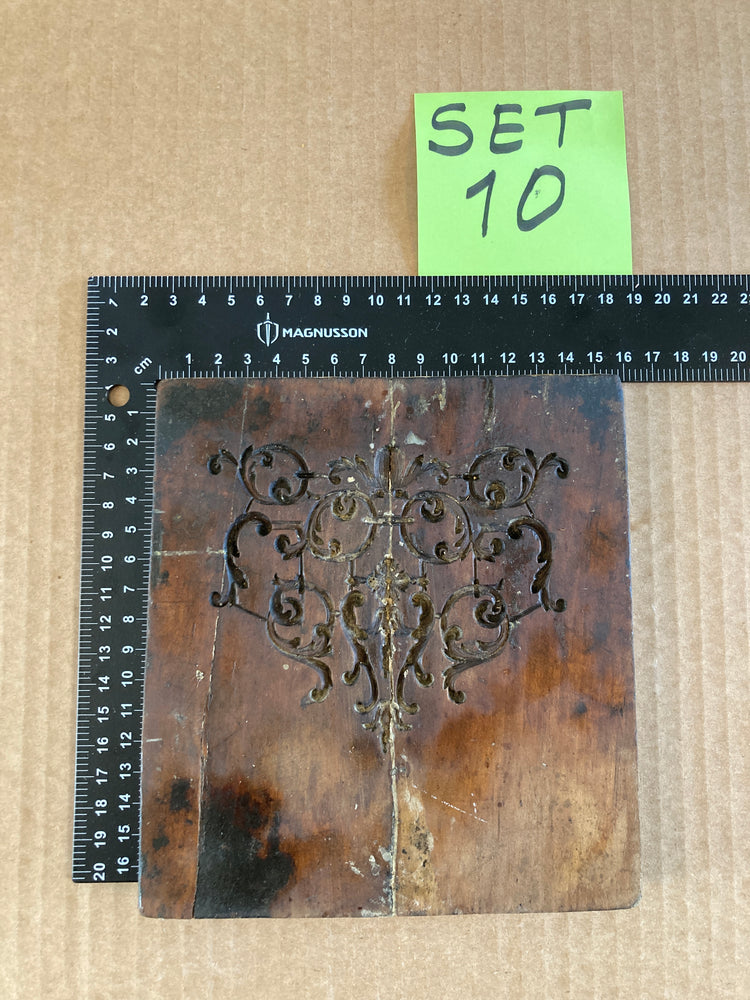 Set of 5 19th Century Antique Carved Picture Framing Moulds - For Compo Frames