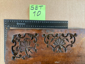 Set of 5 19th Century Antique Carved Picture Framing Moulds - For Compo Frames