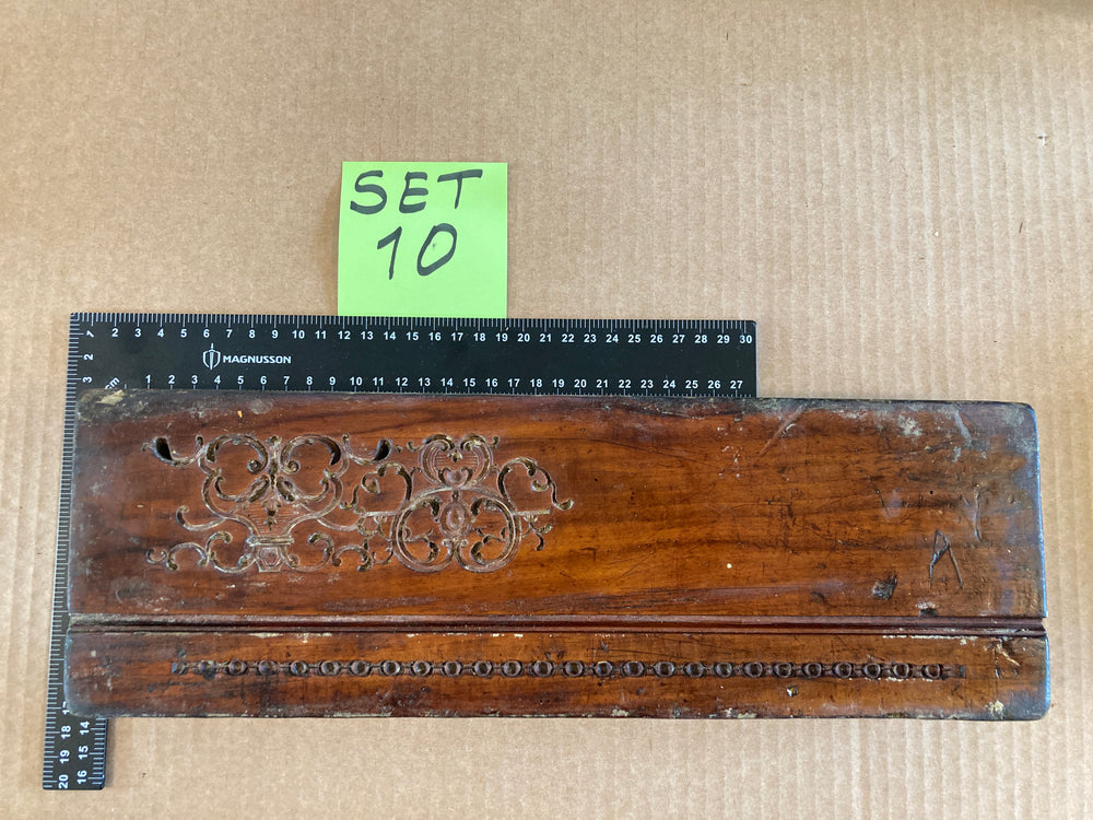 Set of 5 19th Century Antique Carved Picture Framing Moulds - For Compo Frames