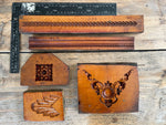Set of 5 19th Century Antique Carved Picture Framing Moulds - For Compo Frames